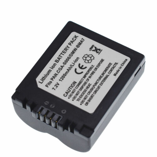 Panasonic Lumix CGA-S006 Battery for DMC-FZ7, DMC-FZ8, DMC-FZ18, DMC-FZ28, DMC-FZ30, DMC-FZ35, DMC-FZ38, DMC-FZ50 Digital Camera. 