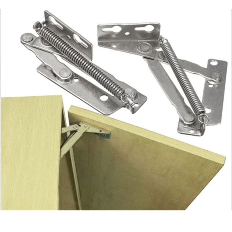 Folding Sofa Bed Spring Hinge, 2 Pieces, 10KG, 80 Degree, Cabinet Door, Door Lifter, Top Suprt Flap bisagra niture Hardware. 