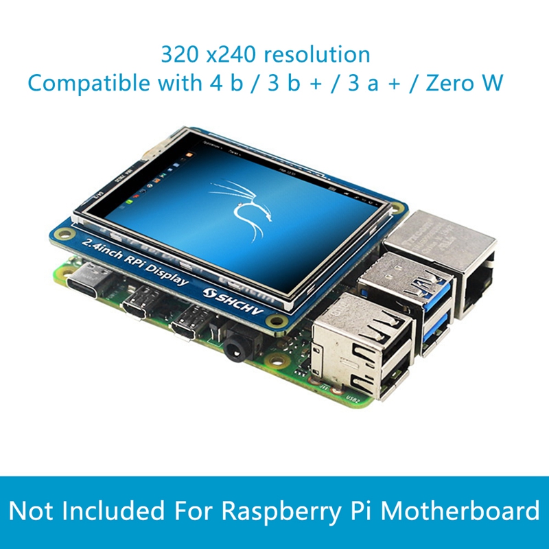 2.4 Inch Touch Screen Display for Raspberry Pi 4B/3B+/3B/3A+/ Zero W. 