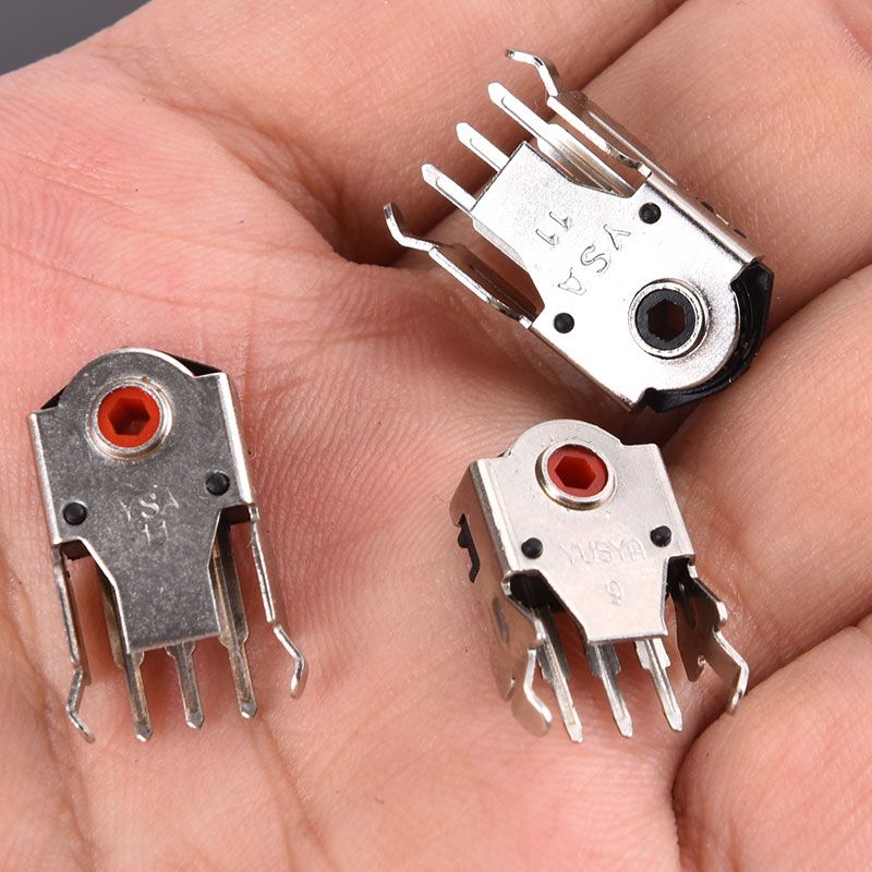 2Pcs Highly Accurate Decoder 9mm/11mm Red Core Rotary Mouse Scroll Wheel Encoder for PC Mouse alps encoder Tetuo. 