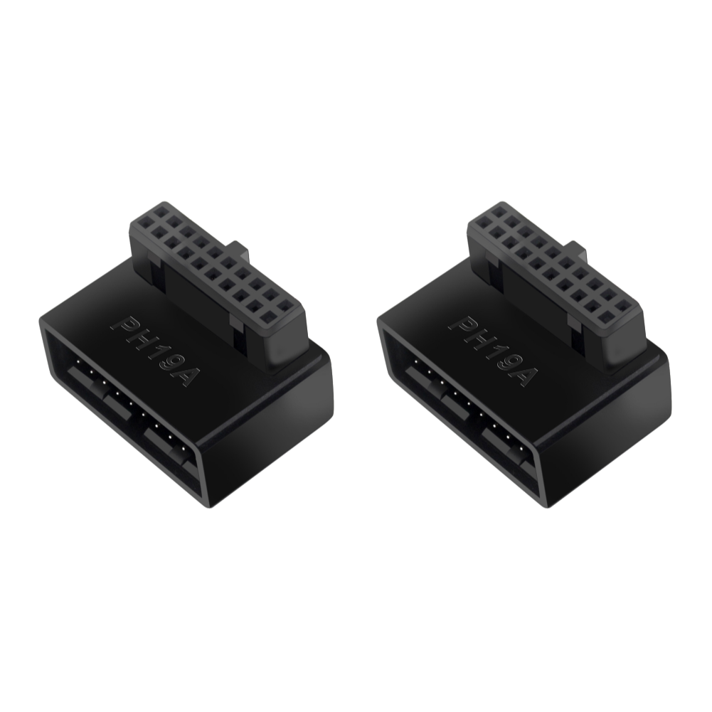 USB 3.0 19Pin / 20Pin 90 Degree Desktop Converter Computer Motherboard Header Adapter Connector Desktop Computer Accessories