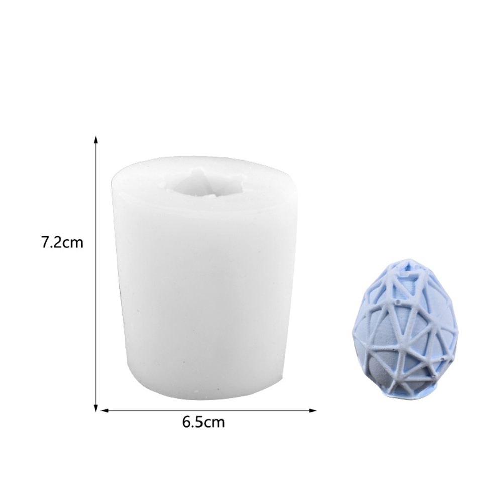 GC Reusable Easter Eggs Silicone Mold Diy 3d Simulation Egg Candle Moulds For Easter Party Decoration