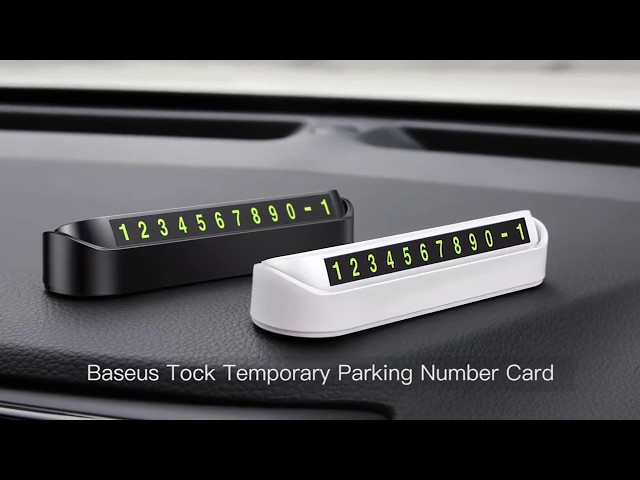 Car Temporary Parking Phone Number Card Plate Telephone Number Car Park Stop Automobile Accessories Car-styling. 