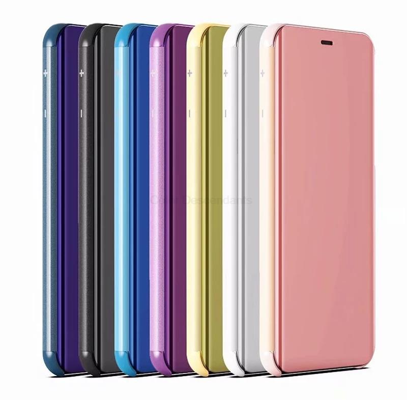 hauwei nova9 case smart mirror flip leather cover for huawei huawey huawie huavei nova 9 nth-nx9 6.57 magnetic stand coque. 