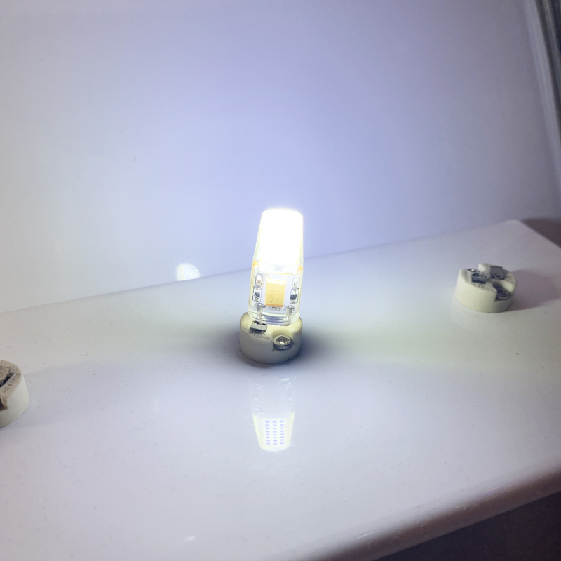 5W Mini GY6.35 LED Silicone Crystal Light Bulbs AC/DC 12V 1508 No Flicker Cold Warm White Replace Halogen 50W Chandelier Lamps. 
