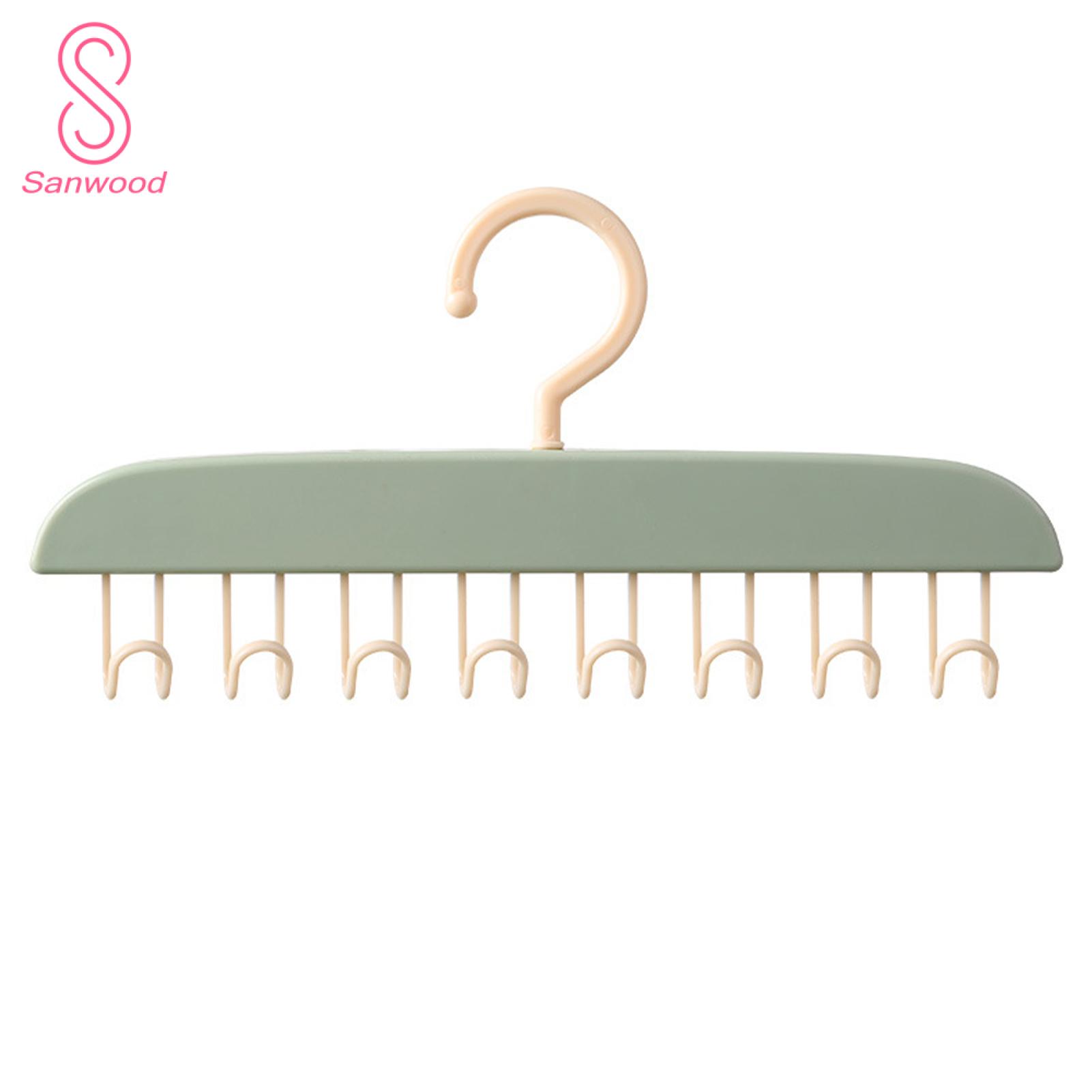 Clothes Hanging Hook 360-degree Rotating Clothes Hanger with Multiple Hooks for Wardrobe Organization Buyers' Favorite