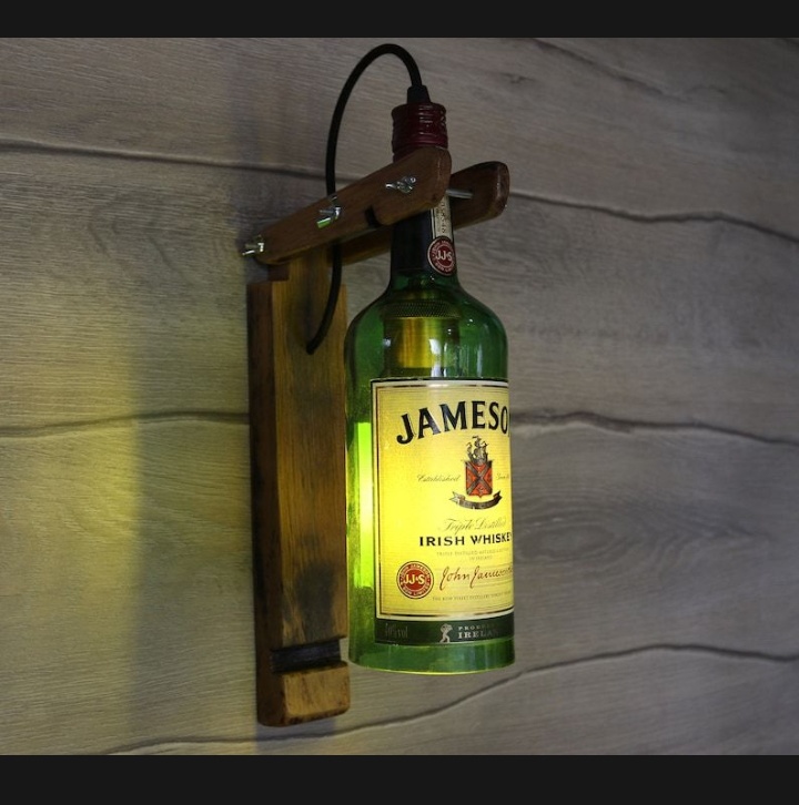 1000 ML Green Glass Bottle For Drinking Water and DIY projects,Decoration Purpose Uses 1 pcs.. 