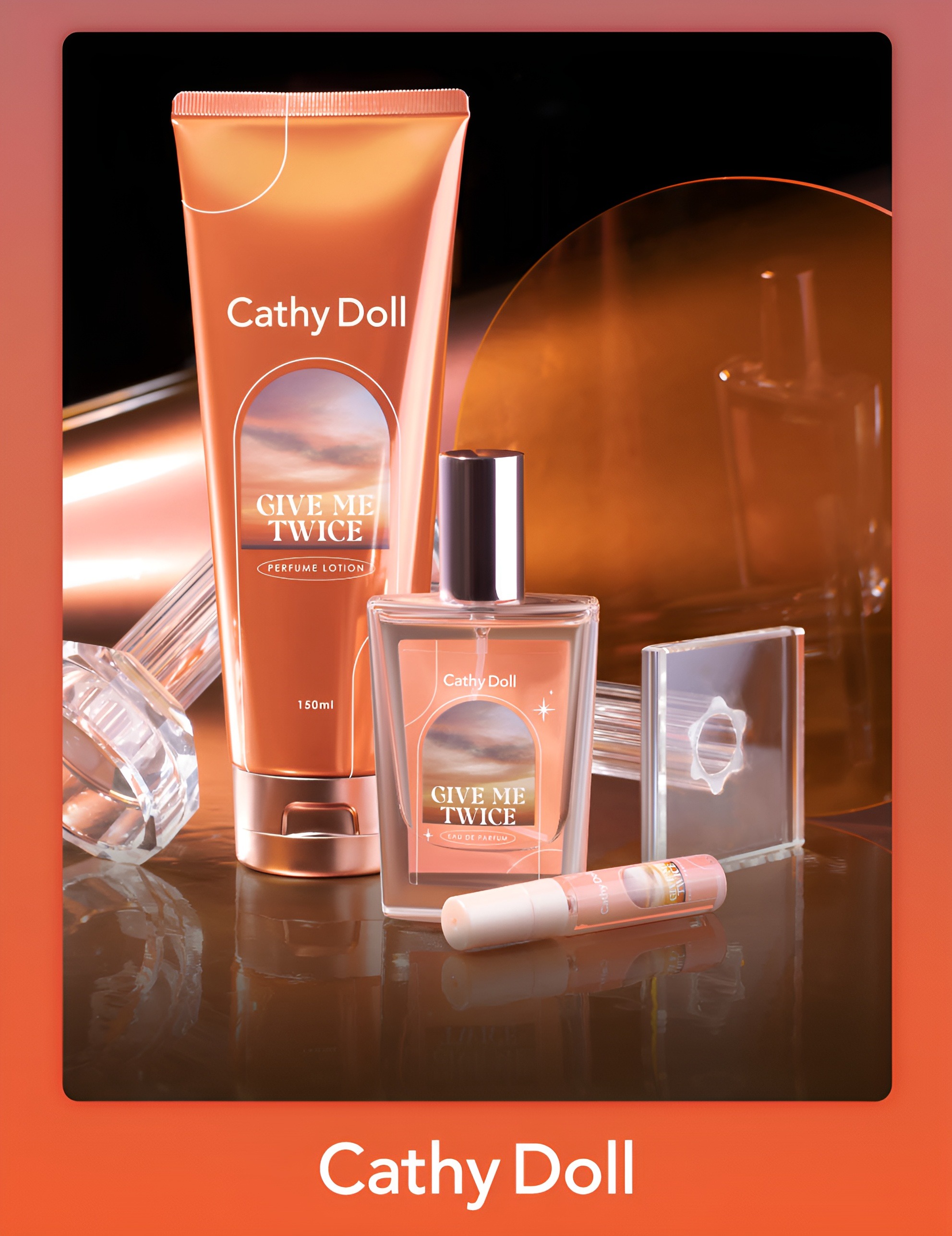 Give Me Twice Perfume Lotion 150ml Cathy Doll (B) (Made in thailand). 