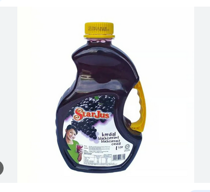 Starjus Cordial Blackcurrant 1 Ltr