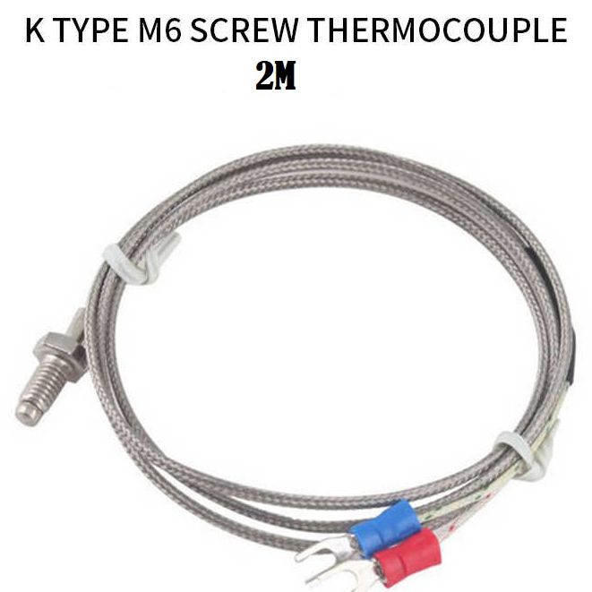 K-Type 2M Cablese Length Thermistor Probe Thermocouple Sensor & Meter Temperature Controller Thermocouple. 