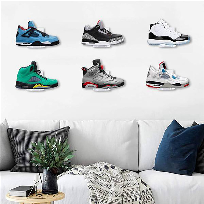 ZOROOM 30Pcs Floating Shoe Display,Sneaker Shelves Wall Mount Levitating Shoe Display Stand for Sneaker Collection or Shoes Box. 