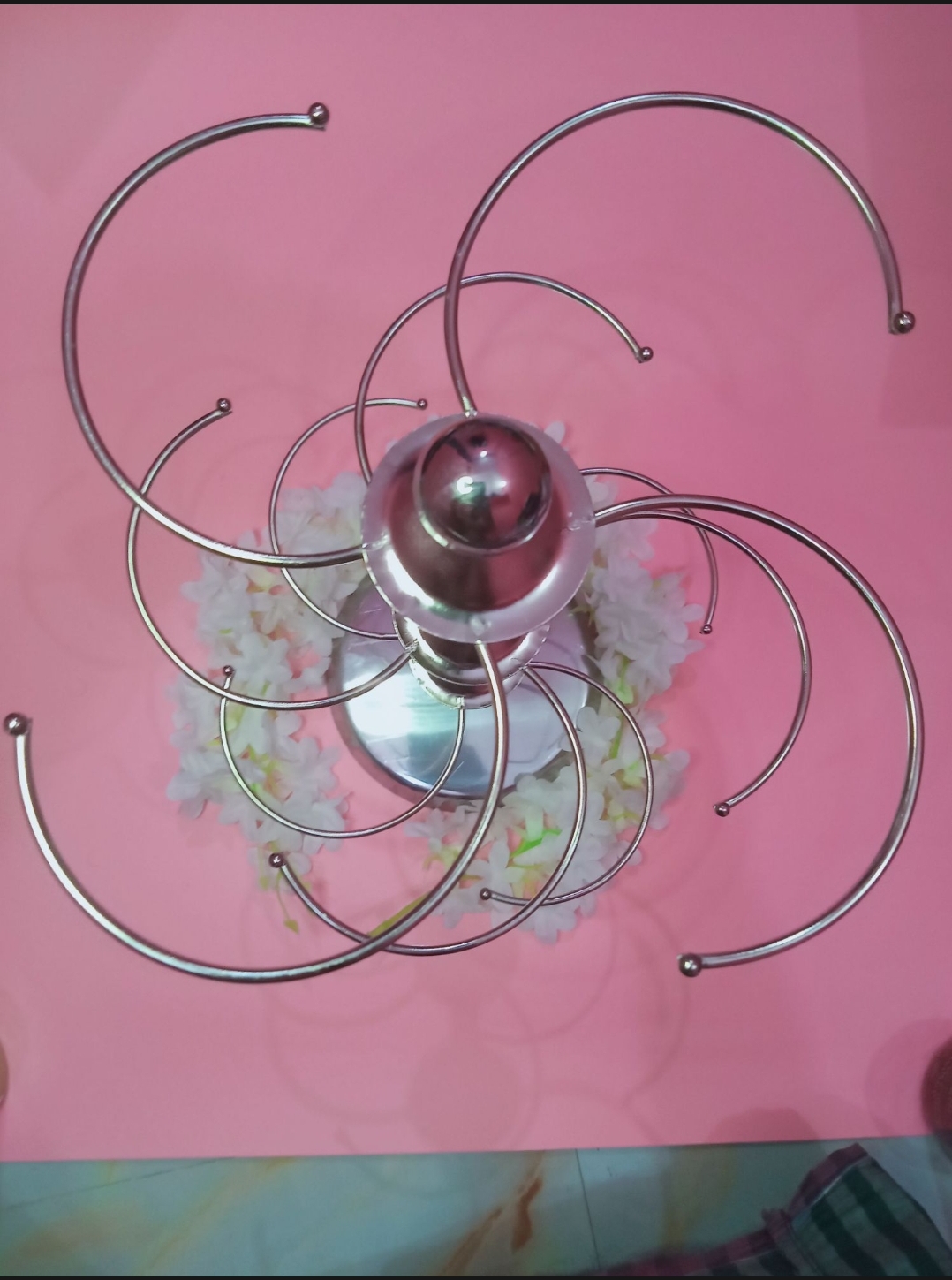 Churir Alna  Twelve Stick Curi Rakhar Stand [Theft Stan  The Connection Rotating Display Stand Bangle Stand decor ( Churi Alna) Rotating Churi Stand stainless steel Bangle Organizer Jewelry Display Stand Bangle Stand decor. 