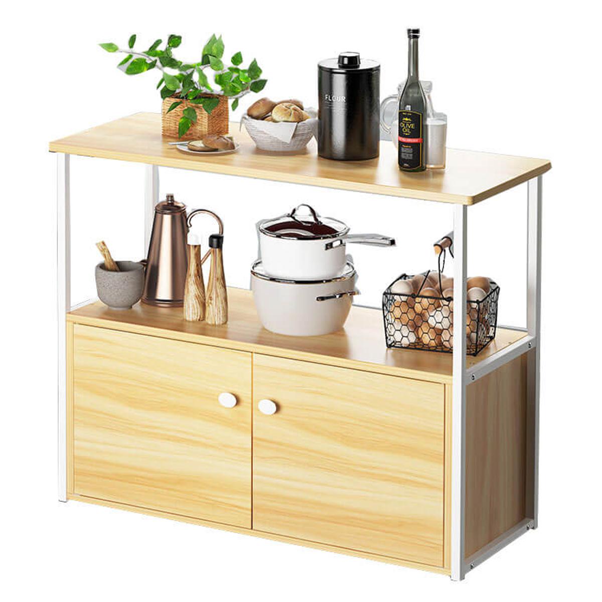 Kitchen Cabinet Shelf Organizer with Utility Storage Shelf Rack