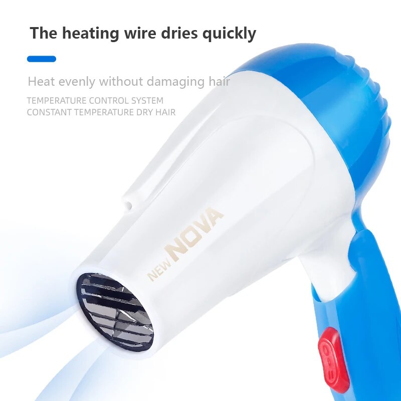 DryCare Hair Dryer Salon Dryer 2 Gear 220V Strong Wind Hot for Hair Dryer Professional Hairdressing Comb Mini Portable Power Hair Styler. 