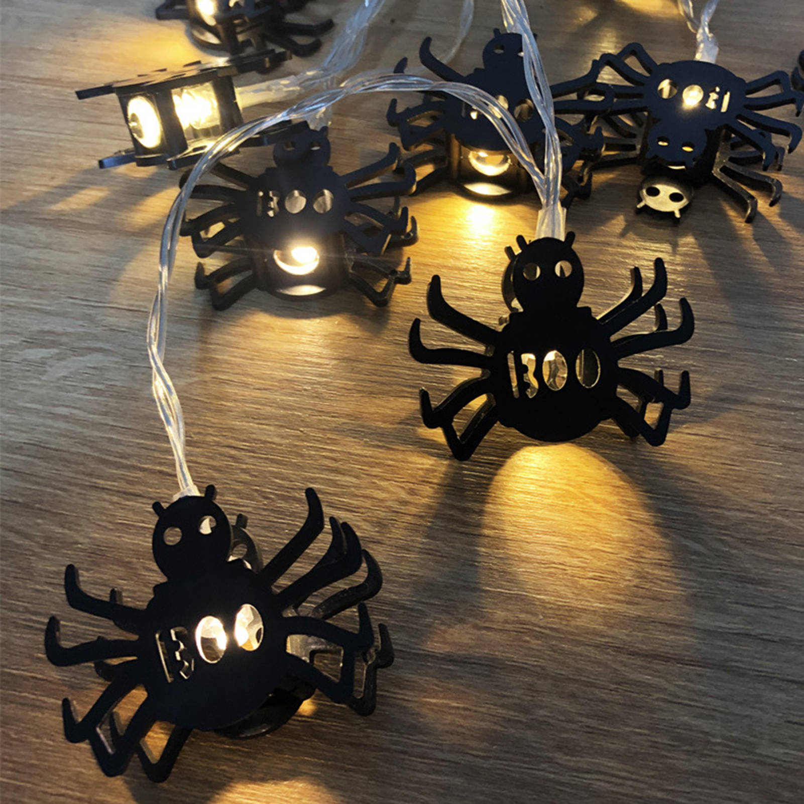 Halloween Lights Increase Atmosphere Window Curtain String Light. 