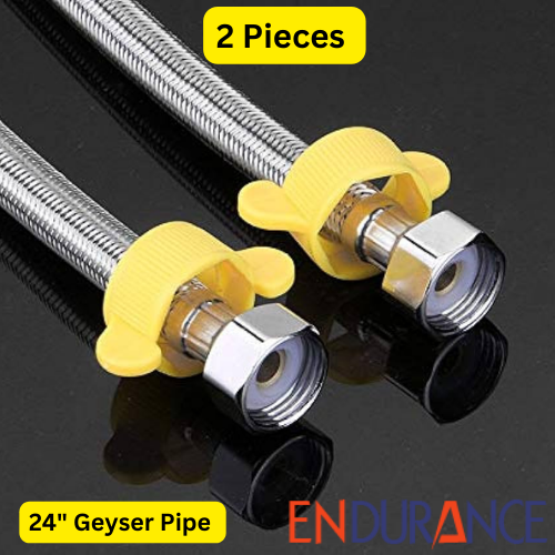 24 Inches 2 Pieces Geyser Pipe Connection Pipe Heavy Use in Geyser Water Line. 