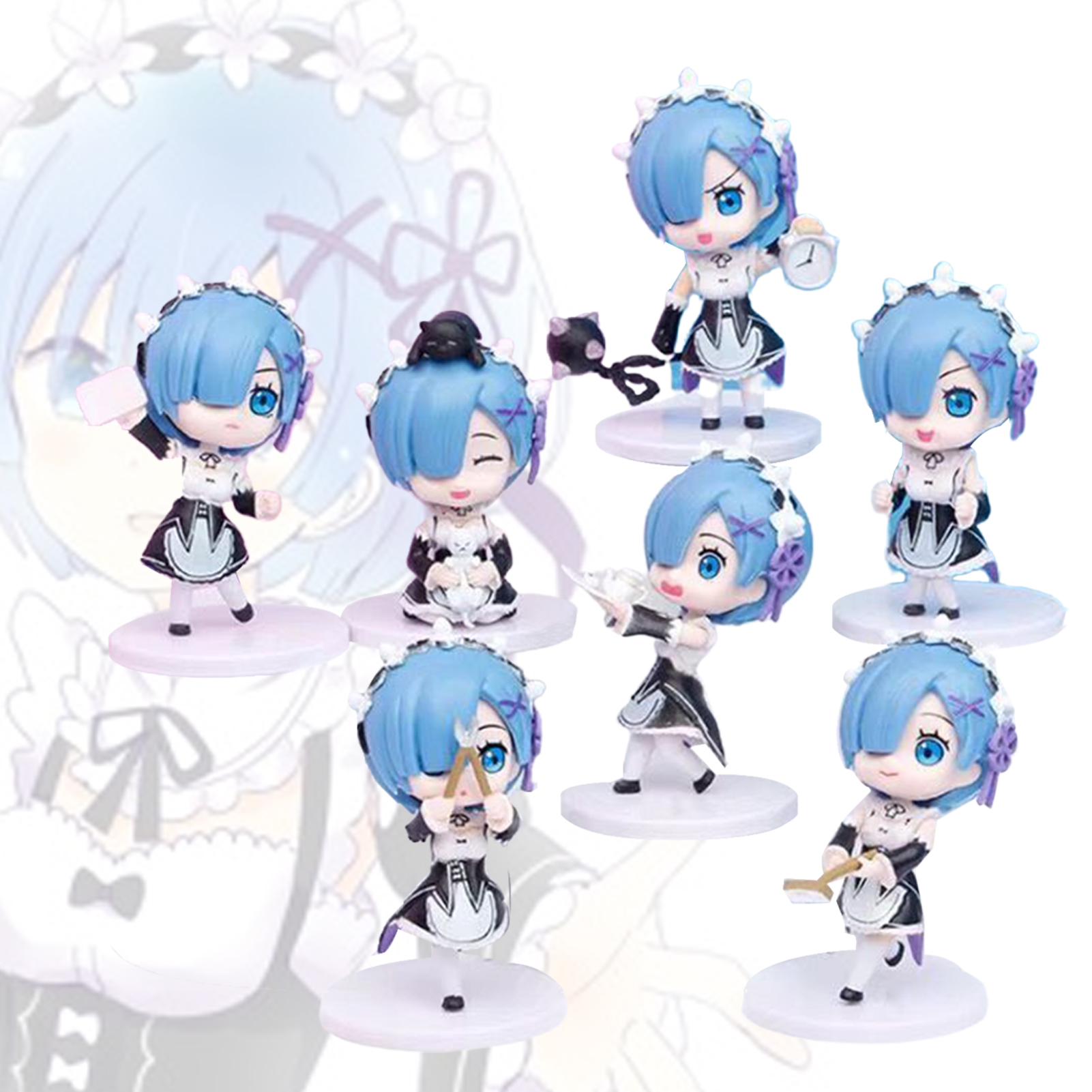 Rem Action Figurine Rust-proof Vivid Expression Solid Zero Starting Life in Another World Rem Model for Girl. 