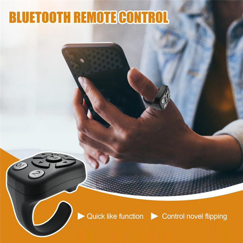 FORIDE Wireless BT Shutter Release Button Mini Fingertip Ring Remote Control Phone Selfie Controller Self-. 