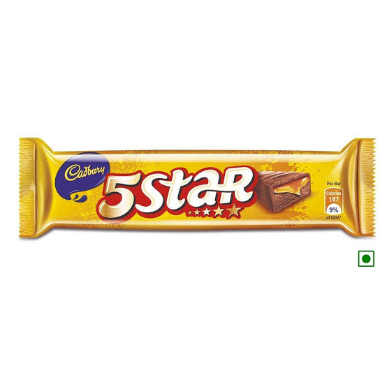 Cadbry 5 Star Chocolate Bar (Indian) 1box = 40pcs. 