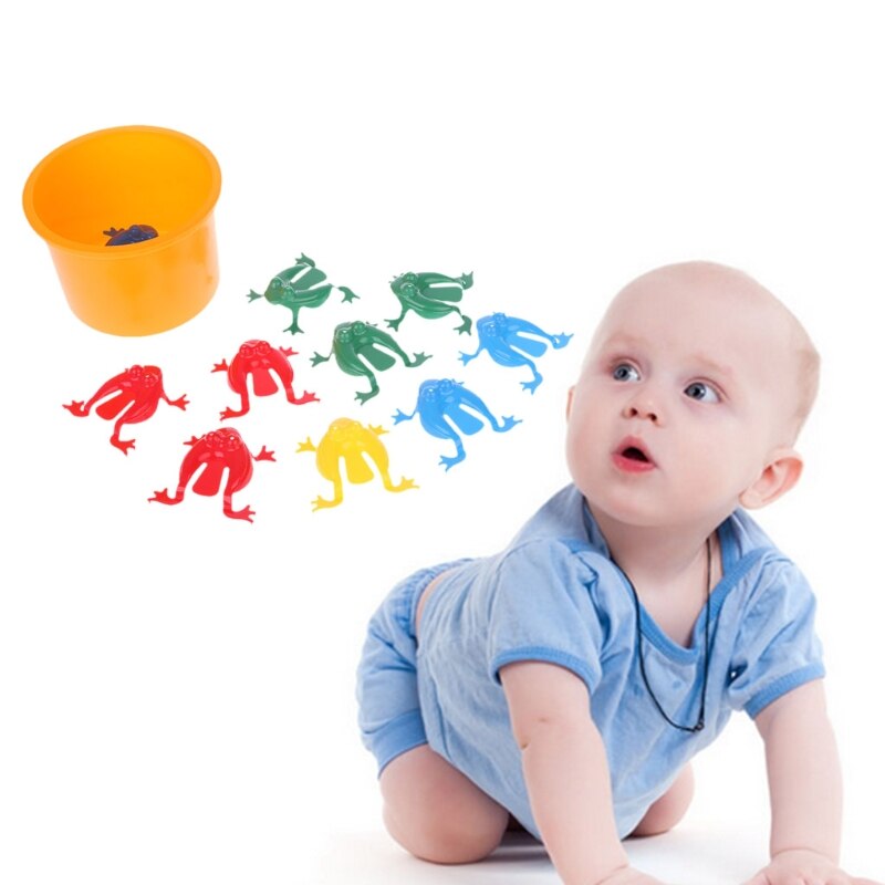 【happy one】12pcs Jumping Frogs Assorted Hopper Toy Action Toy Figures. 
