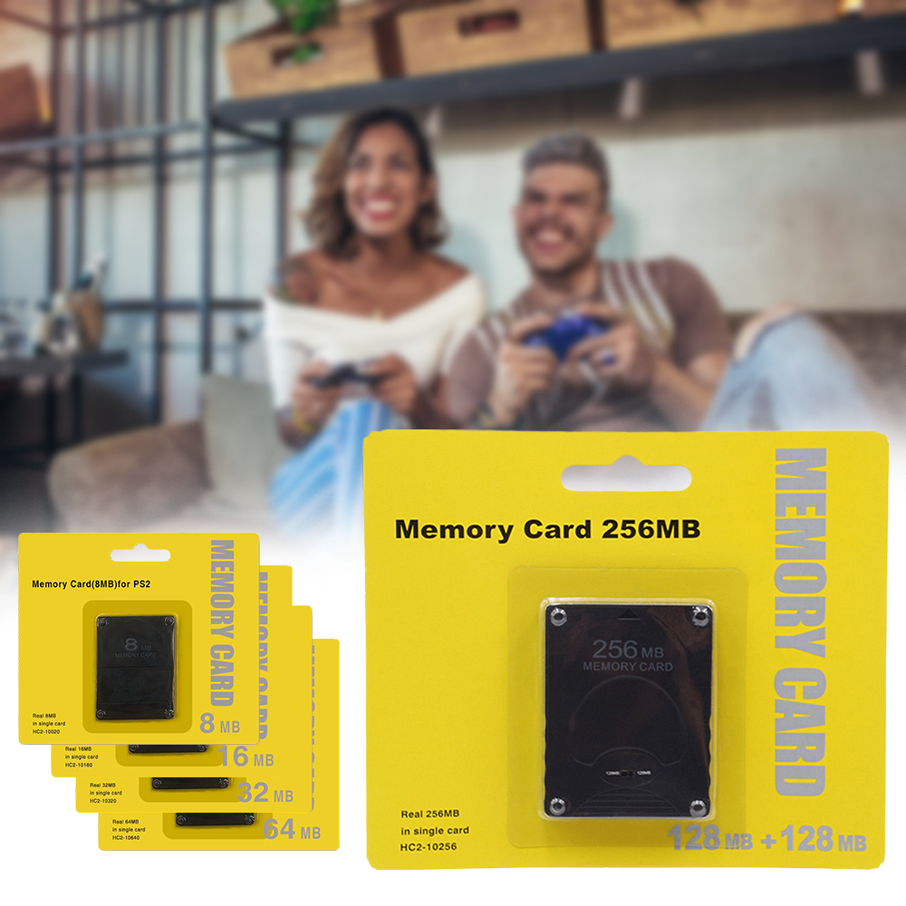 8/16/32/64/128/256MB Megabyte Memory Card for Sony PS2 PlayStation 2 Slim Game Data Console. 