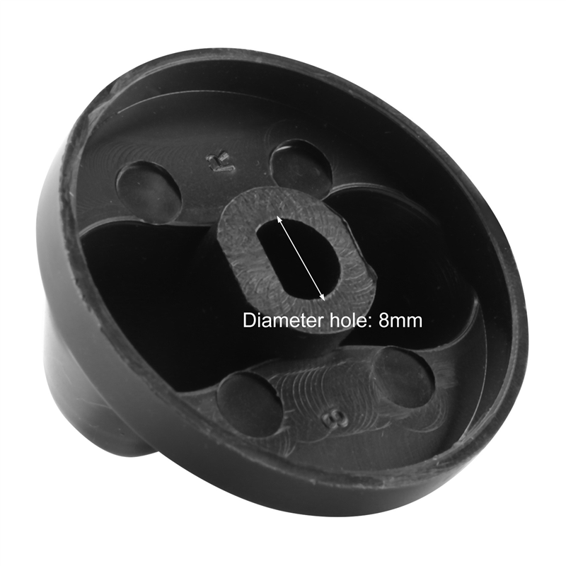6X Plastic Kitchen Gas Stove Stove Oven Control Rotary Knob Black