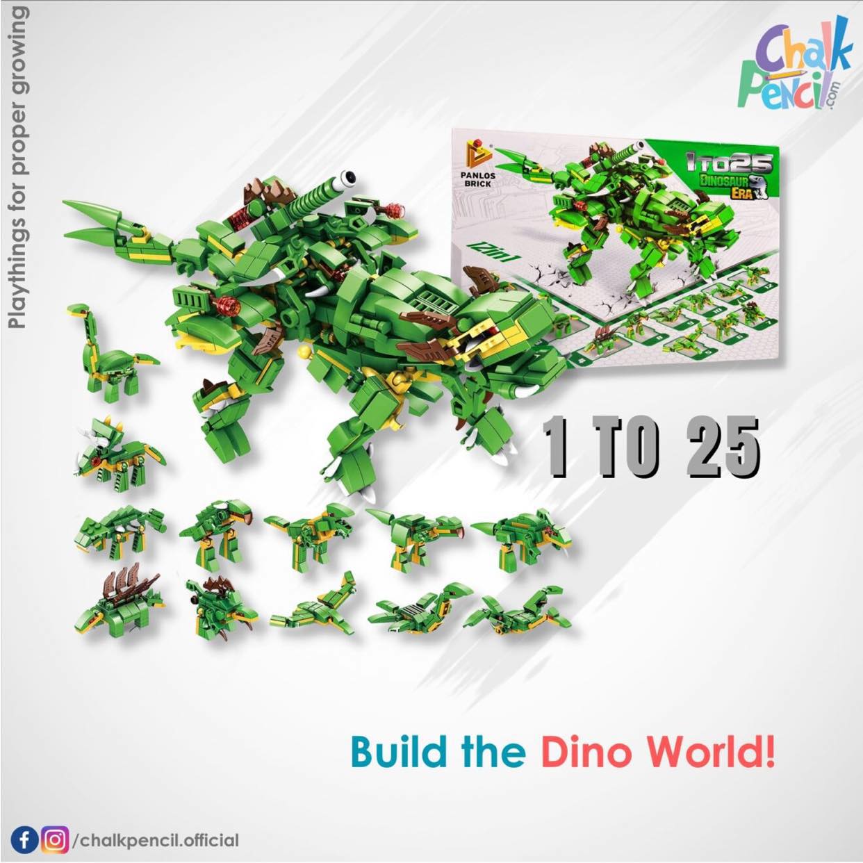 Dinosaur Building Toys for 12 in 1 Building Blocks Sets for Kids Compatible with Lego - Educational Toys Gifts