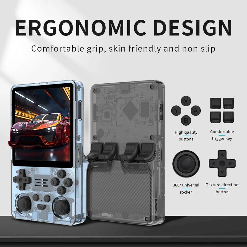 POWKIDDY NEW RGB20SX Handheld Game Console 720*720 4 Inch IPS Screen Built-in WIFI Retro Gaming Opending Linux Children's Gifts. 