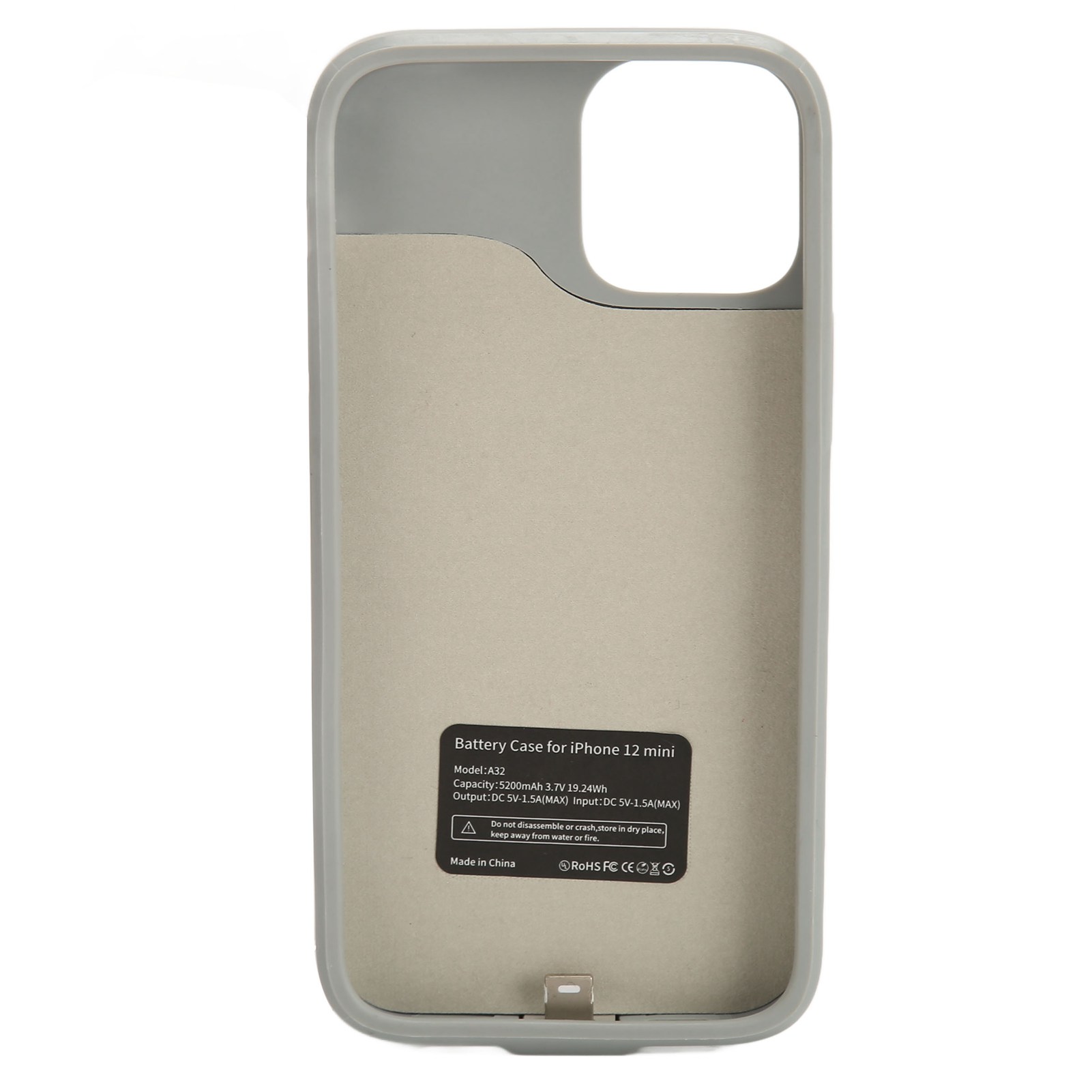 Battery Case for IPhone 12 Mini Ultra Thin Silicone 5200mAh Portable Rechargeable Protective Extended Battery Charging Case for Travel Blue. 