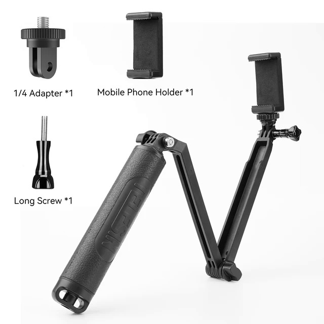 TELESIN Waterproof Selfie Stick Tripod Floating Hand Grip 3 Way Arm Monopod Pole for GoPro 12 11 10 9 8 7 6 Insta360 Osmo Action. 