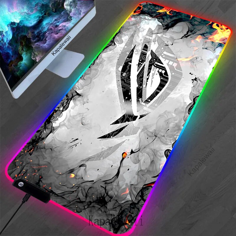 ASUS Speed Gaming Mousepad RGB ROG Mouse Pad Gamer XL Large Keyboard Desk Mat Computer PC Gaming 100x50 LED Play RunTable Carpet. 