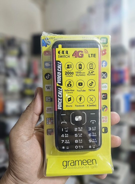 GDL Switch 4G LTE Smart Feature Phone Video Call FB. 