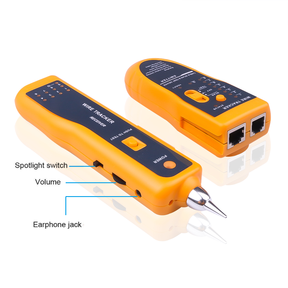 JW-360 LAN Network Cable Tester Diagnose Tone Cat5 Cat6 RJ45 UTP STP Line Finder RJ11 Phone Telephone Wire Tracker Tracer. 