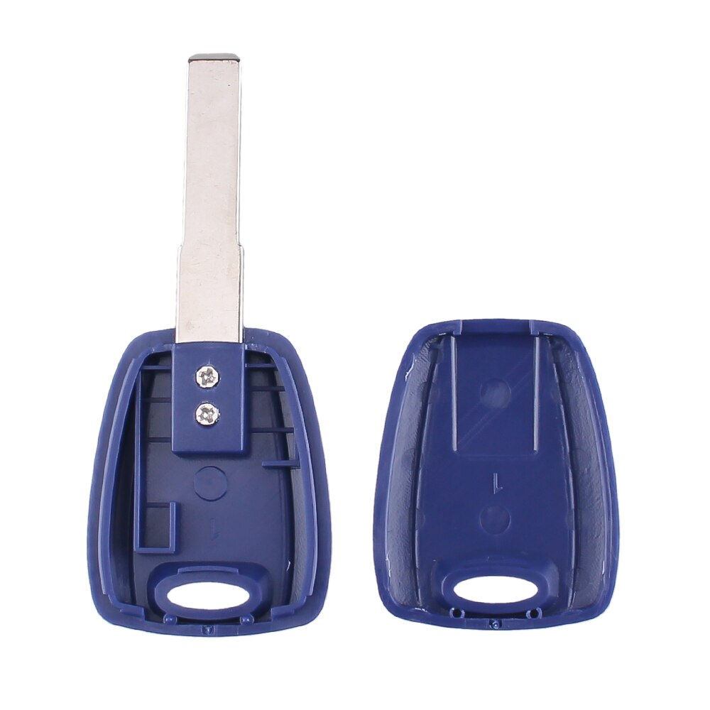 Car Key case Case For Fiat 500 Duo Bravo Transnder SIP22/GT15R Uncut Blade Key Blue Blank Case Replacement-GT15 Blade. 