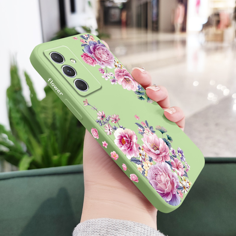 Satin Brocade Phone Case For Samsung Galaxy A54 A34 A24 A14 A55 A35 A25 A15 A05 A05S A04 A04S A04E 4G 5G Cover