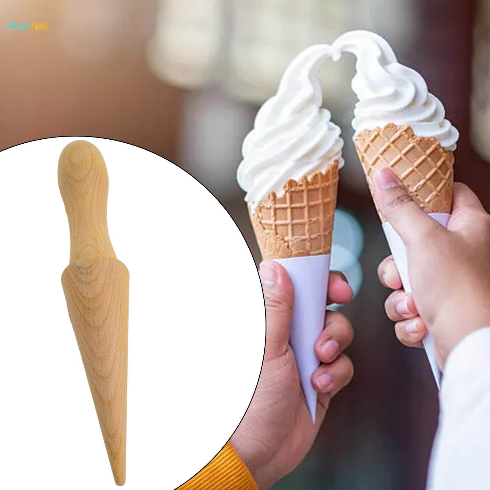 Ice Cream Cone Maker, Waffle Cone Roller, Baking Decorating Tools, Pizzelle Roller DIY Egg Roll for Cooking, Pastry, Accessories. 
