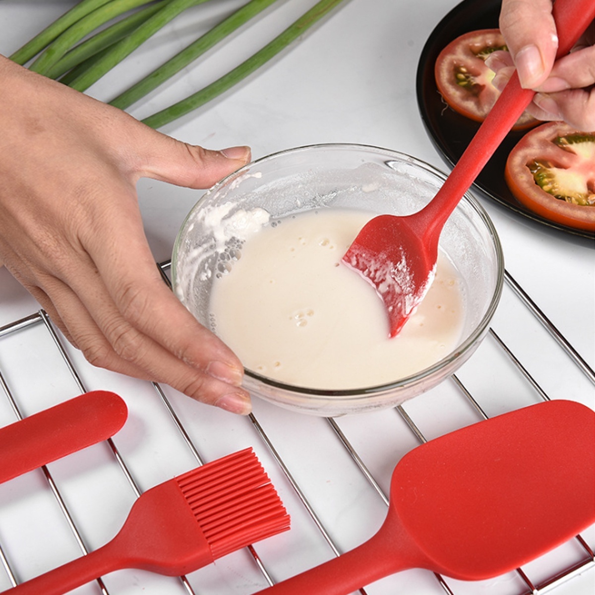 6pcs Non Stick Rubber Spatula Set Heat Resistant Spatula Kitchen Utensils Set Kitchen Accessories Buy Online At Best Prices In Bangladesh Daraz Com Bd