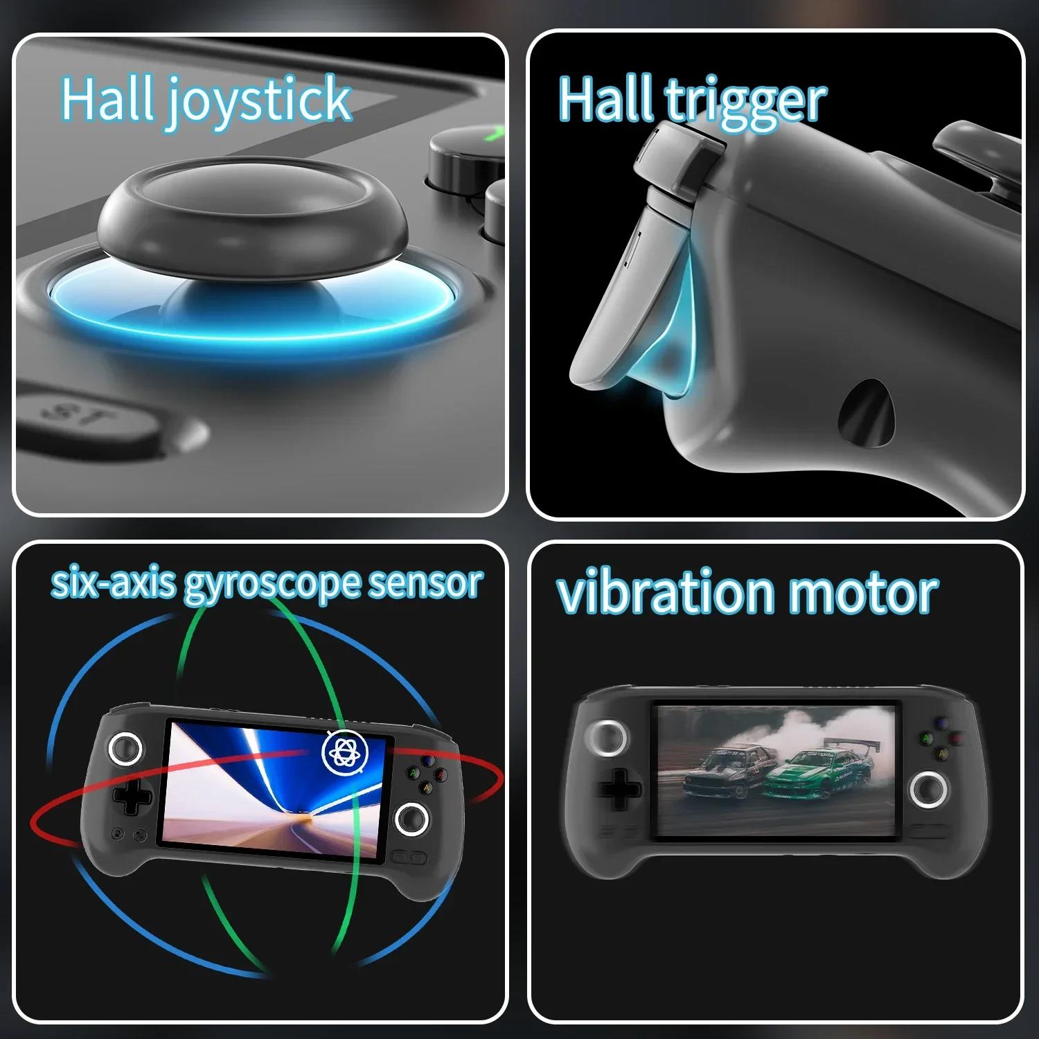 ANBERNIC RG556 Portable Game Console 5.48' AMOLED Handheld Game Console Players Screen Retro Game Console Video Games Consolador. 