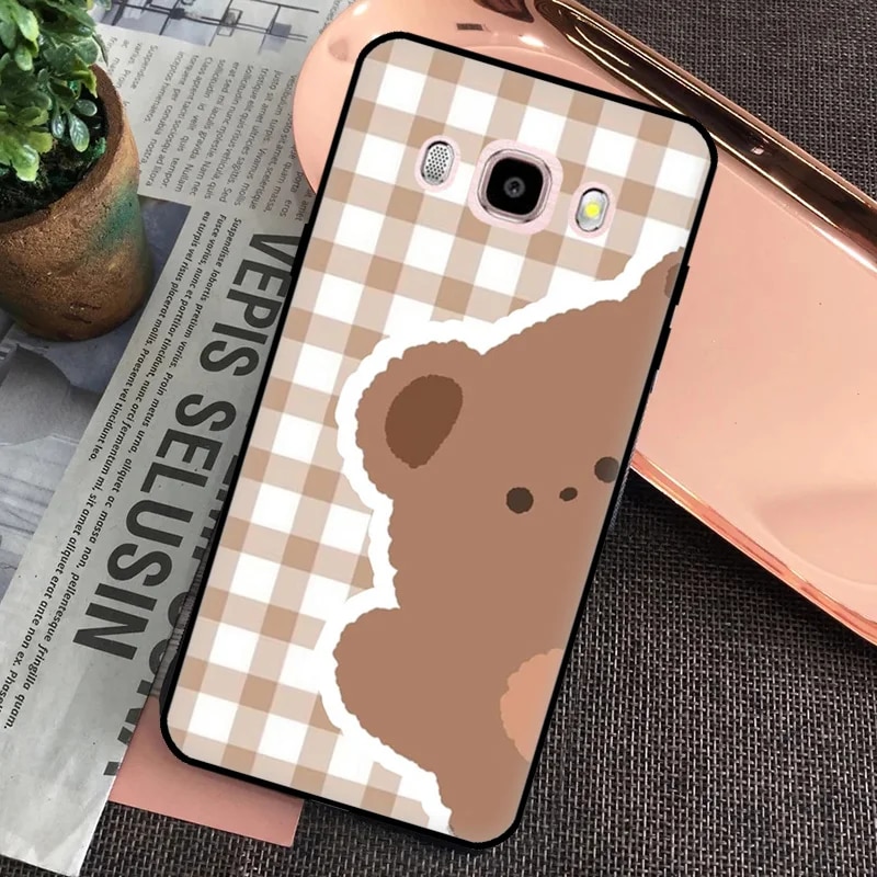 Kawaii Cute Bears Korean Animal Case For Samsung Galaxy J3 J5 J7 2016 A3 A5 2017 A6 A8 J4 J6 Plus J8 A9 2018 Phone Cover. 
