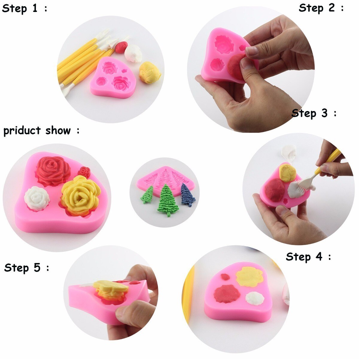 【happy one】Mujiang 3D Spiderman Batman Fondant Chocolate Molds Hulk Face Silicone Cake Mold Cake Decorating Tools Candy Polymer Clay Moulds. 