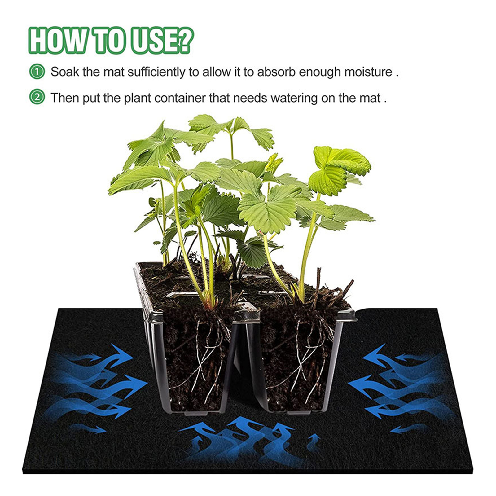 Smart Watering Mat Comforle Touch Easily Cut Smart Watering Mat. 