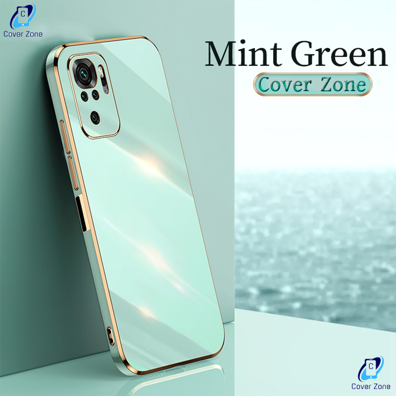 For Xiaomi Redmi Note 10 / Note 10S Luxury 6D Plating Soft Casing Silicone Square Frame Phone Case For Note 10S / Note 10 Back Cover (Back Case Cover For Smartphone). 