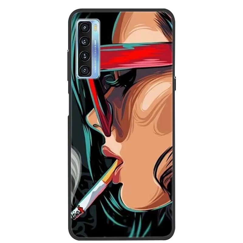 Case For TCL 20S 20L + Animal Silicone TPU Soft Phone Back Cover for TCL 20 5G Cases TCL 20L Plus Funda Bumper Shockproof Coque. 