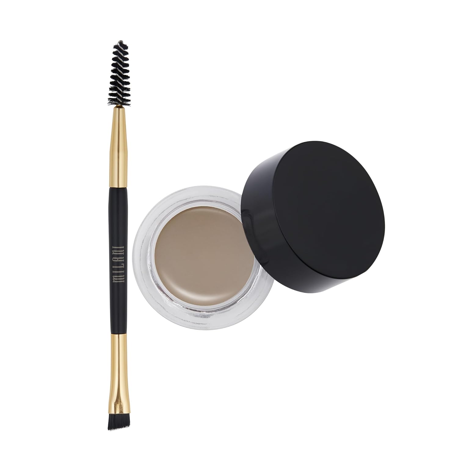 Milani Stay Put Brow Color - 02 Natural Taupe (0.09 Ounce) Vegan, Cruelty-Free Eyebrow Color that Fills and Shapes Brows. 