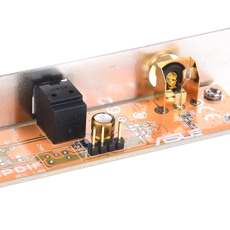 2Pcs/lot SPDIF Optical and RCA Out Plate Cable Bracket for PC Motherboard. 