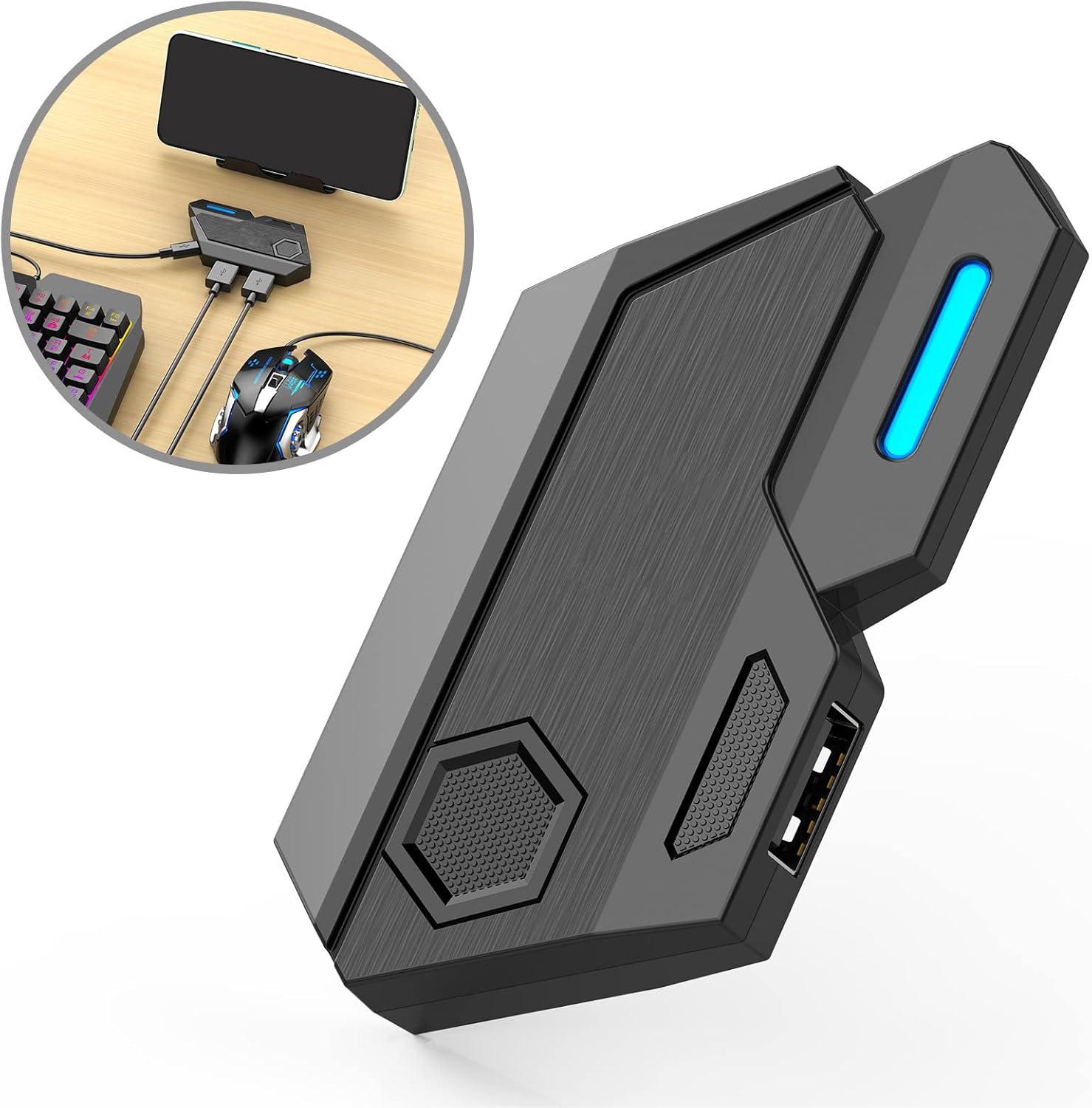 KOKKO M1pro / MIX SE PLUS  Mobile Controller Gaming Keyboard Mouse Converter Pubg Mobile Controller Gamepad 5.0 Adapter. 