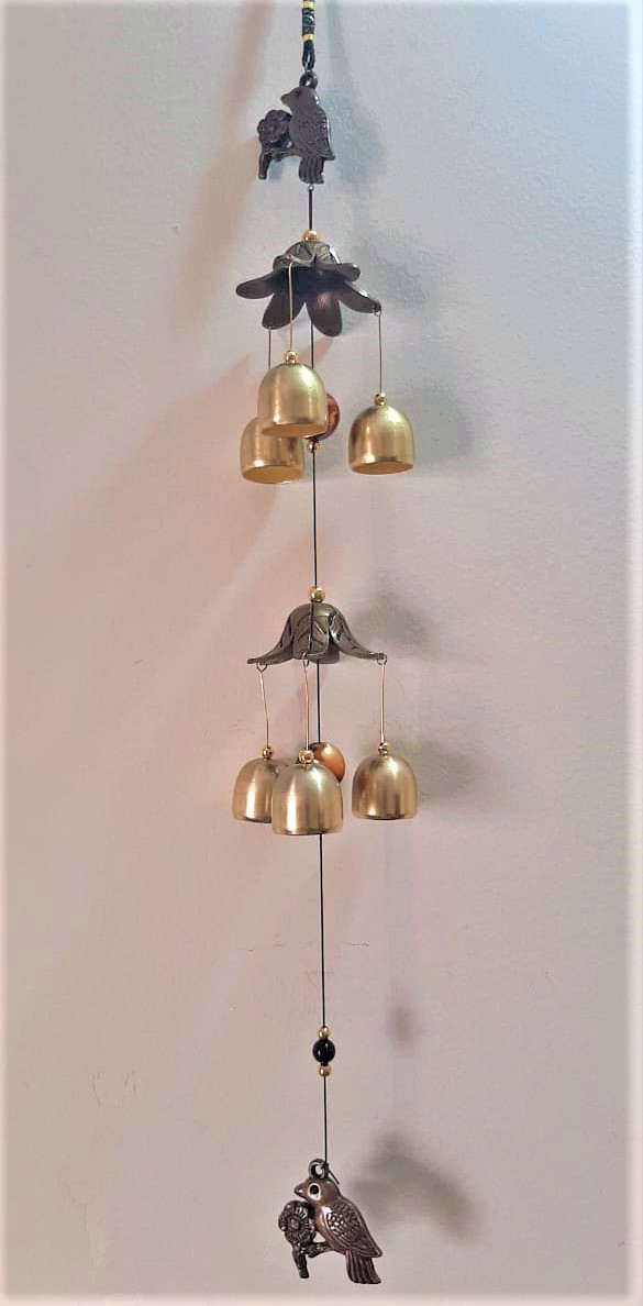 Wind Chime 3d Rotating Fengshui Windbell Metal Vintage Hanging