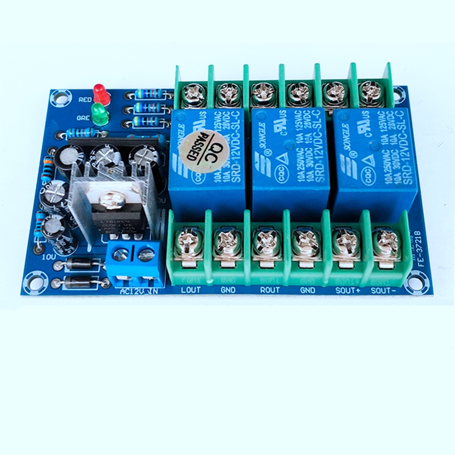 Dual Channel Speaker Protection Circuit Board High-Power Audio Amplifier Speaker Protector. 