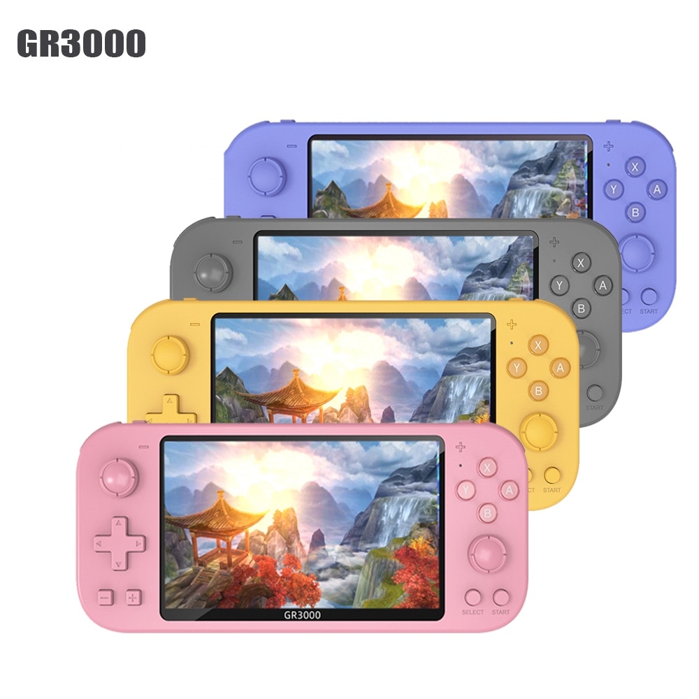 HXSJ GR3000 Handheld Game Players 5 Inch Screen Retro Game Console 8GB No Repeat 2500 Free Games For PS1/MAME/Arcade Video Gaming