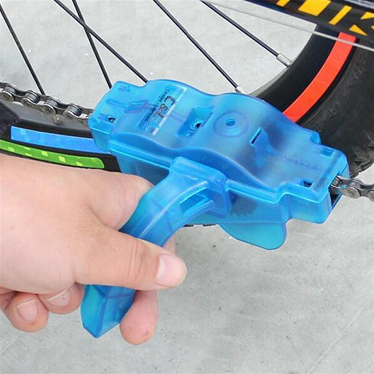 Bicycle Chain Cleaner Blue Cycle Light